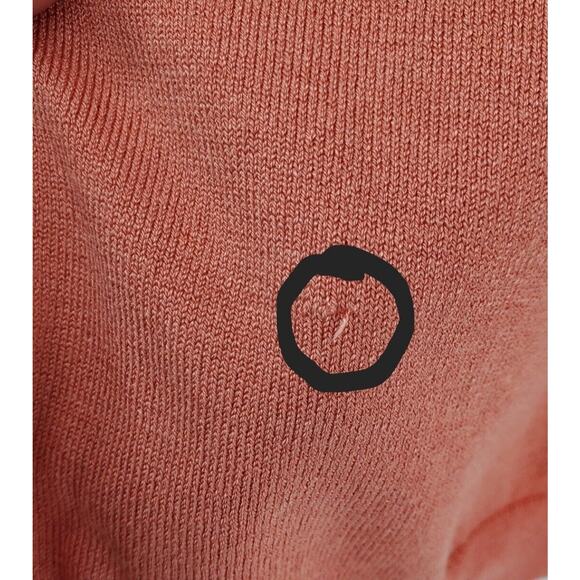 Prologue Women's Crewneck Flutter Short Sleeve Pullover Sweater, Coral Orange, M - Picture 8 of 8